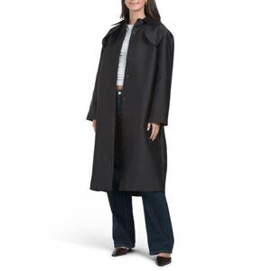 SANDRO NOIR Satin Trench Coat